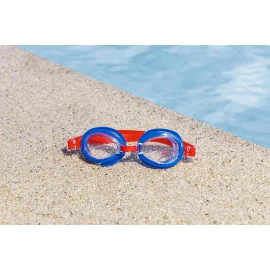 bestway value goggles spiderman (one pair of goggles, 1 assorted colors) age 3+